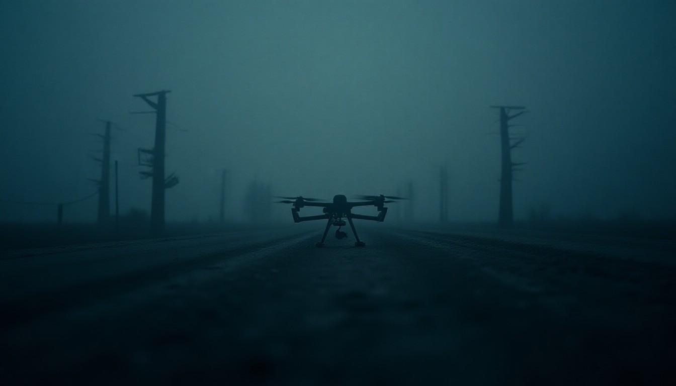 Radar screens tracking multiple drone contacts over Baltic terrain